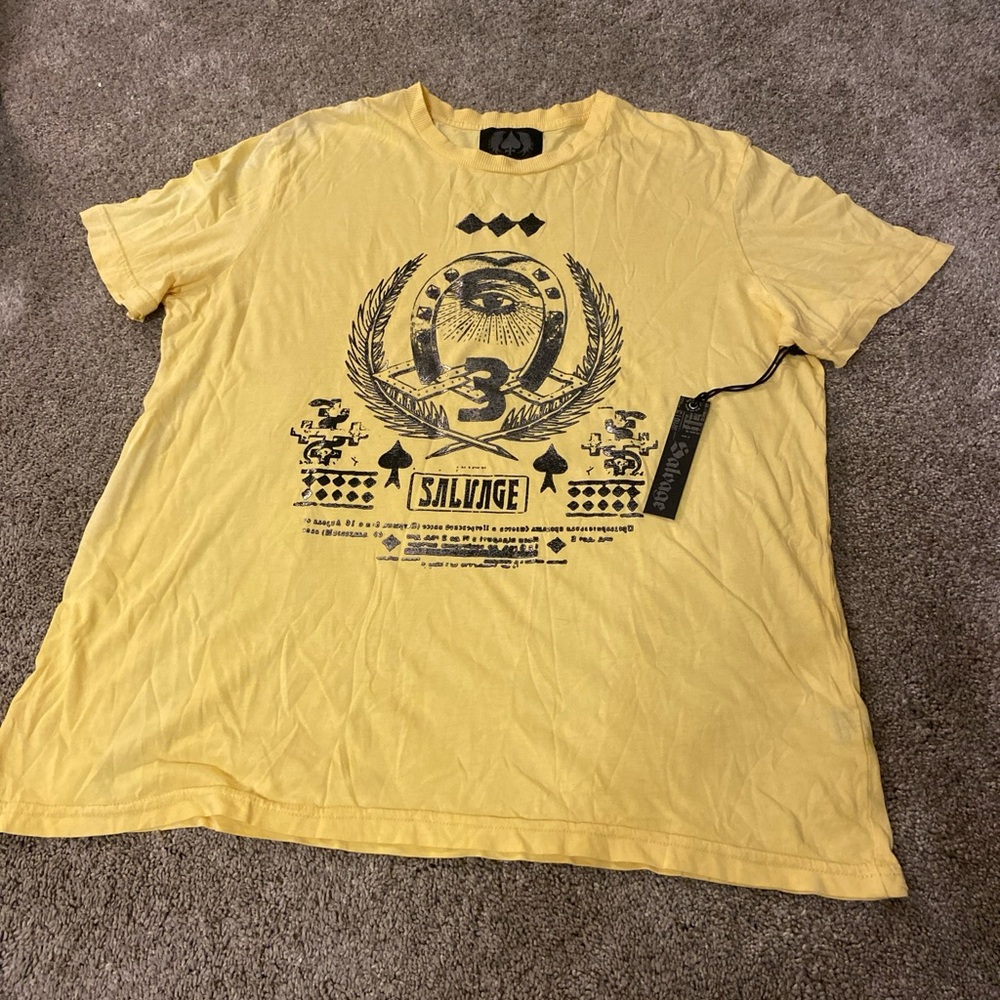 Salvage Brand Designer Y2K Goth NWT Yellow 2XL